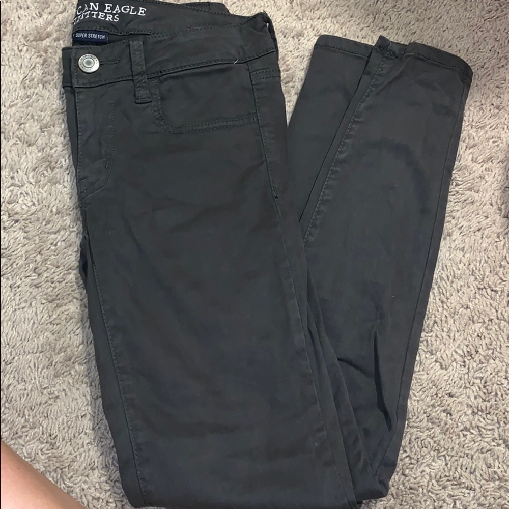 Olive green jeggings